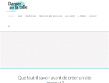 Tablet Screenshot of dansersurlatoile.com
